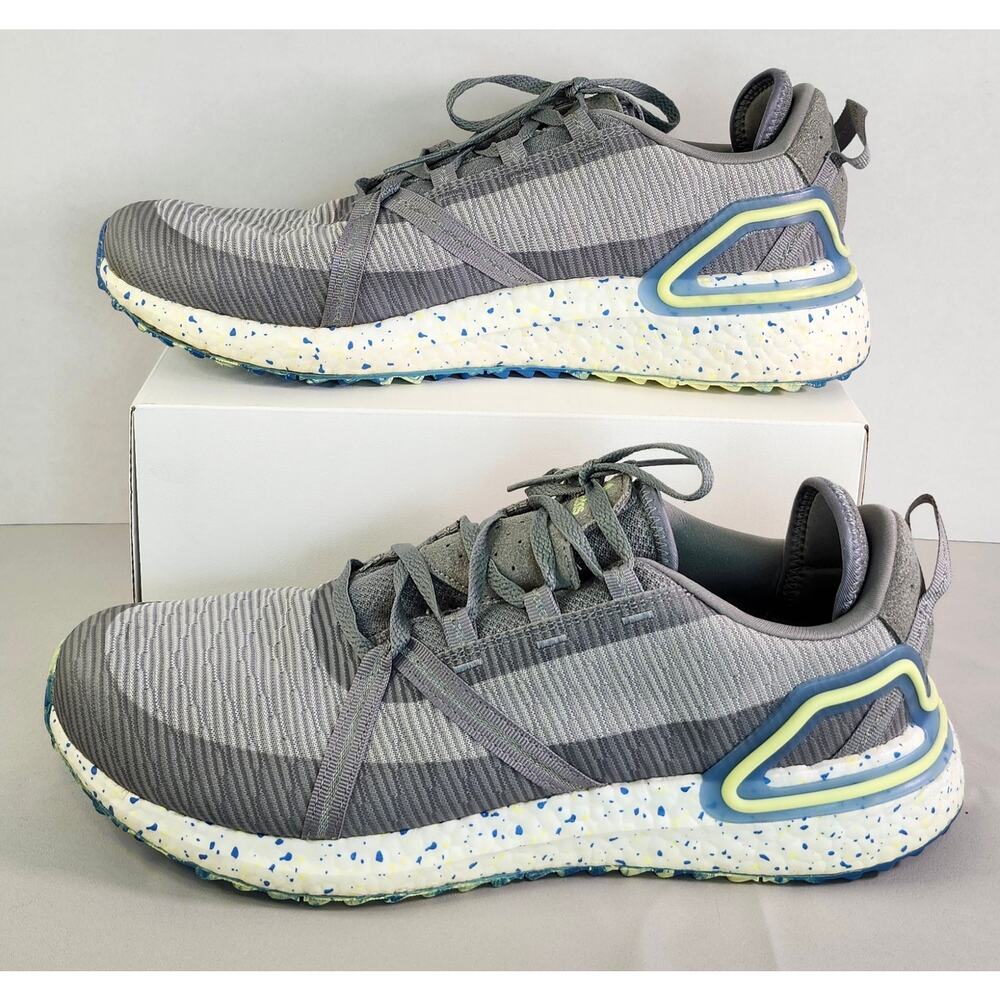 Adidas Solarthon Primegreen Men's Size 12 Gray Golf Spikeless Cleats Shoes